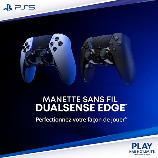 Manette uden led DualSense Edge™ - Midnight Black I PS5 og PC