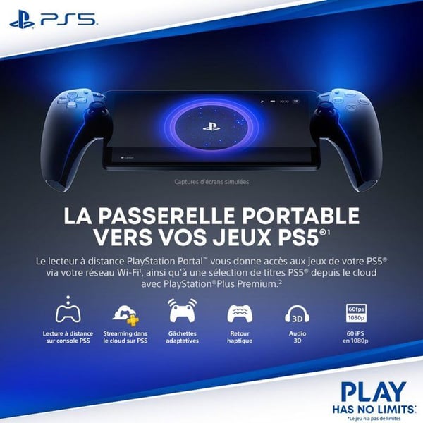 PlayStation Portal - Kauko-ohjain - Midnight Black
