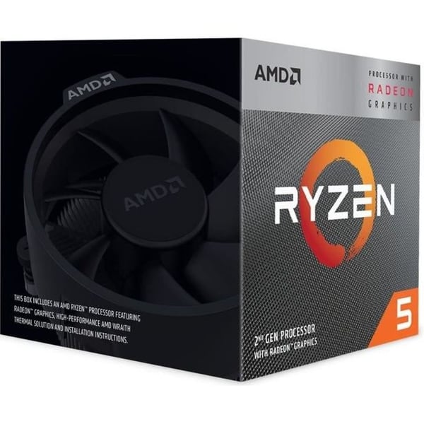 AMD-processor Ryzen 5 3400G Wraith Spire-kylare