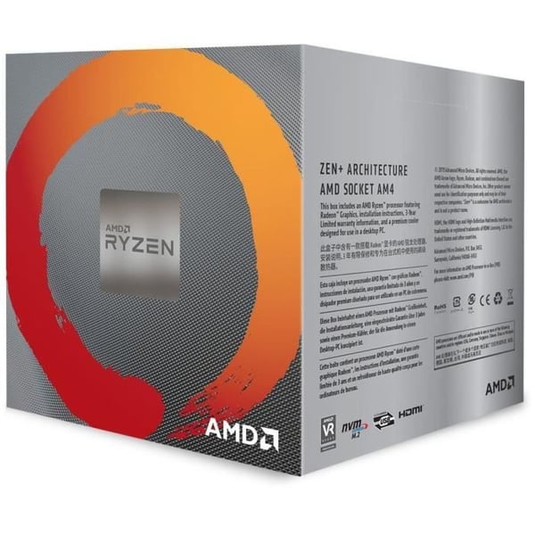 AMD-processor Ryzen 5 3400G Wraith Spire-kylare