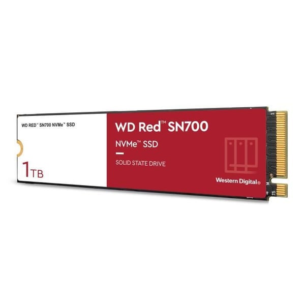 NVMe™ SSD för NAS - WD Red™ SN700 NVMe™ SSD, 1TB - (WDBBDY0010BRD-WRSN)