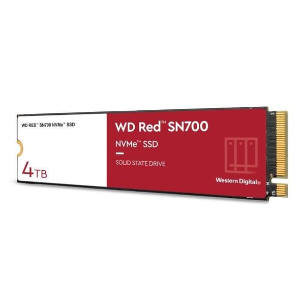 NVMe™ SSD för NAS - WD Red™ SN700 NVMe™ SSD, 4TB - (WDBBDY0040BRD-WRSN)