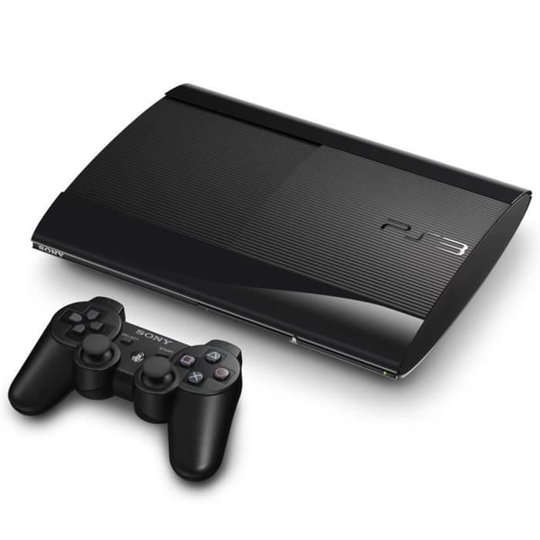 PS3-konsol - Sony - Ultra Slim - 12 GB - Svart - Pack