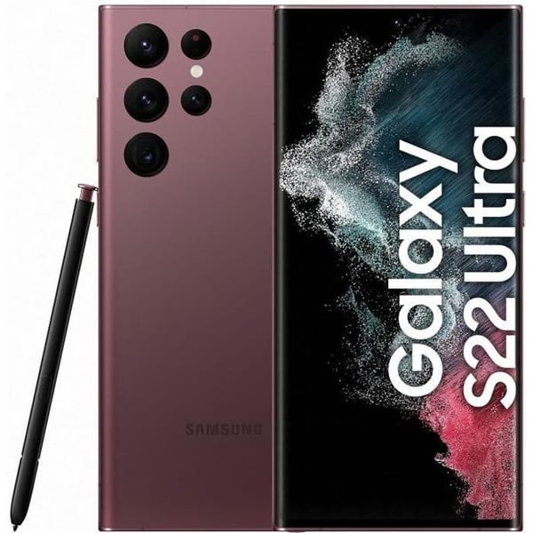 SAMSUNG Galaxy S22 Ultra 5G 128 GB Bordeaux - Begagnad - Utmärkt skick