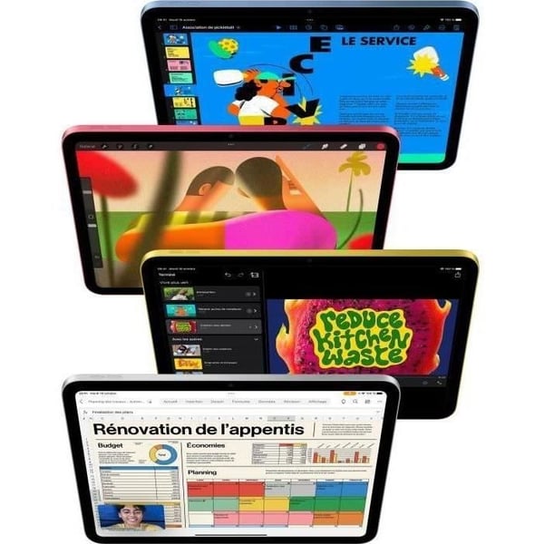 Apple - iPad (2022) - 10,9" - WiFi - 64 GB - Blå - Renoverad - Utmärkt skick- REFURBISHED