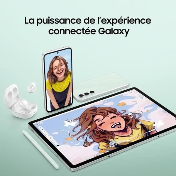 SAMSUNG Galaxy S23 FE Smartphone 128Go Gräddig - Återställd - Utmärkt skick