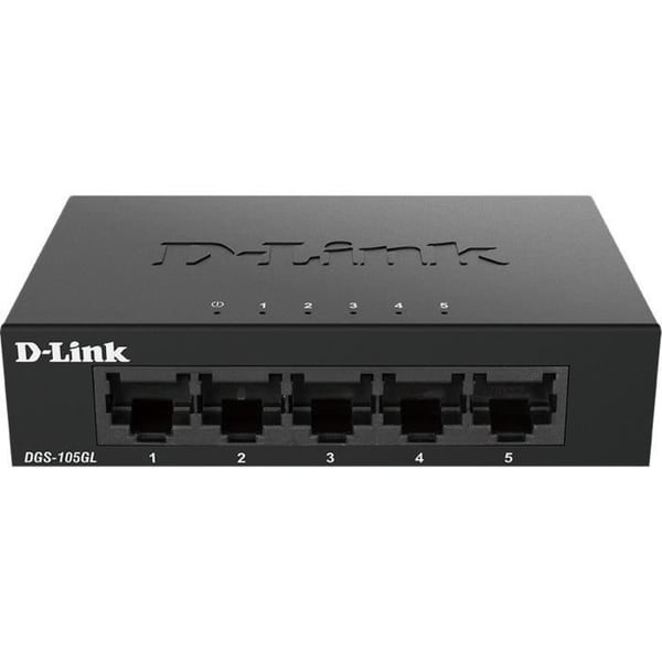5-portars Gigabit-switch - Metall, plastkontakter - DLINK - DGS-105GLE
