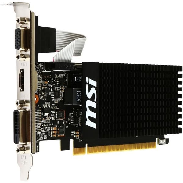 Grafikkort - MSI - GT 710 2GD3H LP NVIDIA GeForce GT 710 2 GB GDDR3