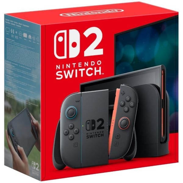 Nintendo Switch 2 Konsol • Lys Blå & Lys Rød