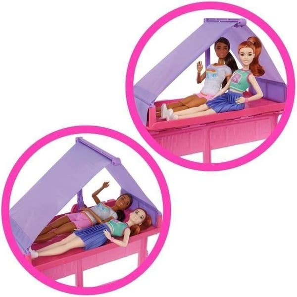 Barbie - Drømme Campingvogn - mere end 60 tilbehør - Barbie - HRJ78