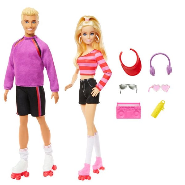 Barbie-Fashionistas-Samling af dukker og tilbehør med rulleskøjter HXK90