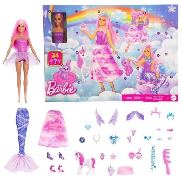 Barbie - Julkalender - Med modeinspiration och 24 överraskningar - Barbie - JFL66