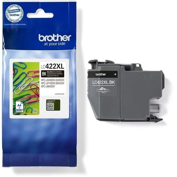 Patron LC422XLBK - BROTHER - Svart - 3000p - För Business Smart MFC-J5340DW, MFC-J5345DW, MFC-J5740DW, MFC-J6540DW och