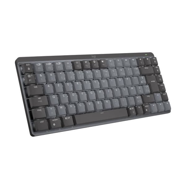 Tangentbord - Trådlöst - Logitech - MX Mini - AZERTY - Mekaniskt - Bakgrundsbelyst - Grafit