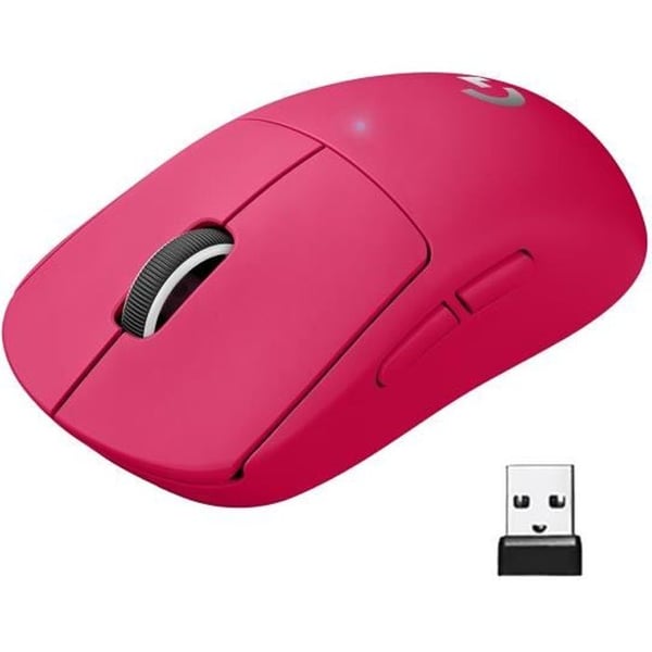 Sourcing gamer - Trådlös - Logitech G - G Pro X Superlight - Rosa