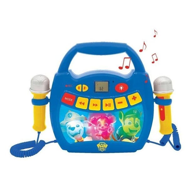 Paw Patrol Bluetooth-högtalare med ljuseffekter, mikrofoner och uppladdningsbart batteri
