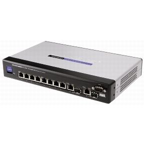 Cisco SRW208MP 8-portars 10/100 Ethernet-switch: WebV