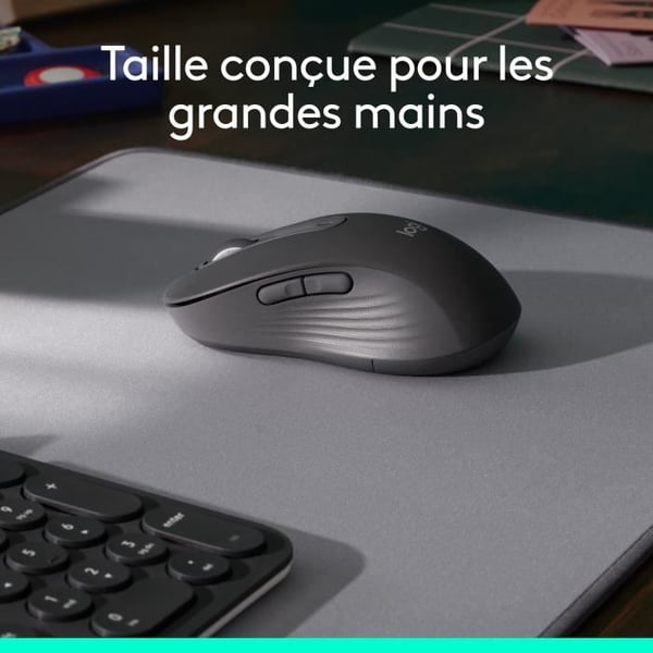 Mus - Trådlös - Logitech - Signature M650 L - Grafit - Högerhänt