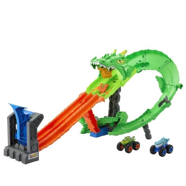 Hot Wheels - Monster Trucks - Loisto Piste Dragon Sharks vs. Dinos - Hot Wheels - JFR06