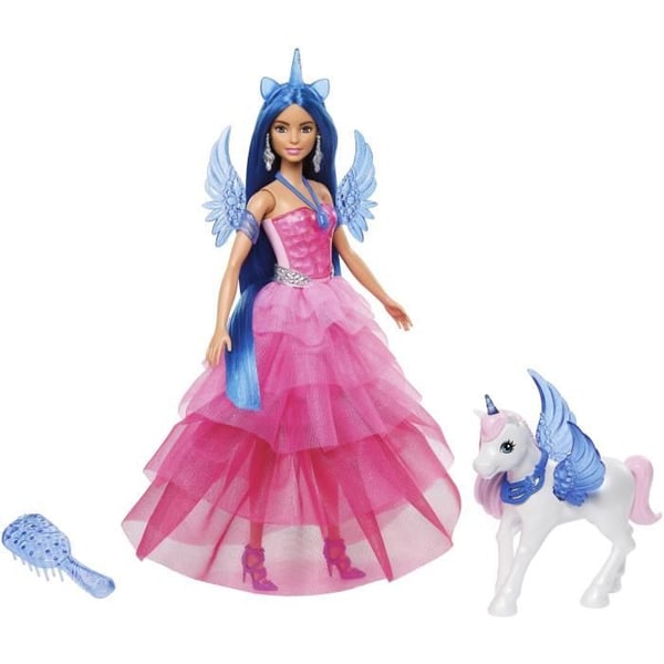 Barbie Princess Sapphire - Enhörningsdocka - 65 år av Barbie Mattel HRR16