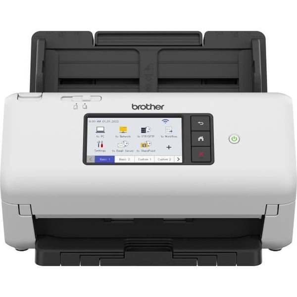 BROTHER ADS-4700 dubbelsidig kontorsdokumentskanner - 40 sid/min/80 sid/min - Ethernet, Wi-Fi, Wi-Fi Direct