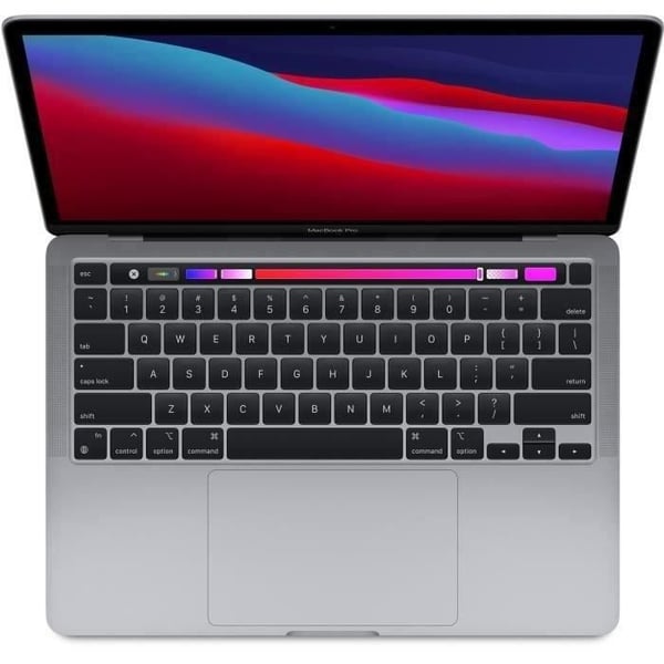Apple - 13,3" MacBook Pro Touch Bar (2020) - Apple M1-chip - RAM 8Go - 256Go - Rymdgrå (2020) - Återvunnen - Skick: Godkänt