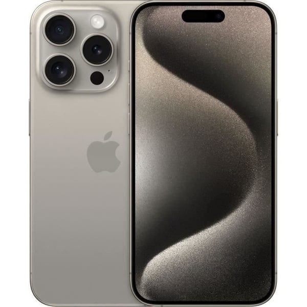 APPLE iPhone 15 Pro 512GB Naturligt Titan (2023) - Återfurbished - Skick gott
