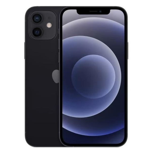 APPLE iPhone 12 64GB Svart med NYTT BATTERI - Begagnad - Bra skick