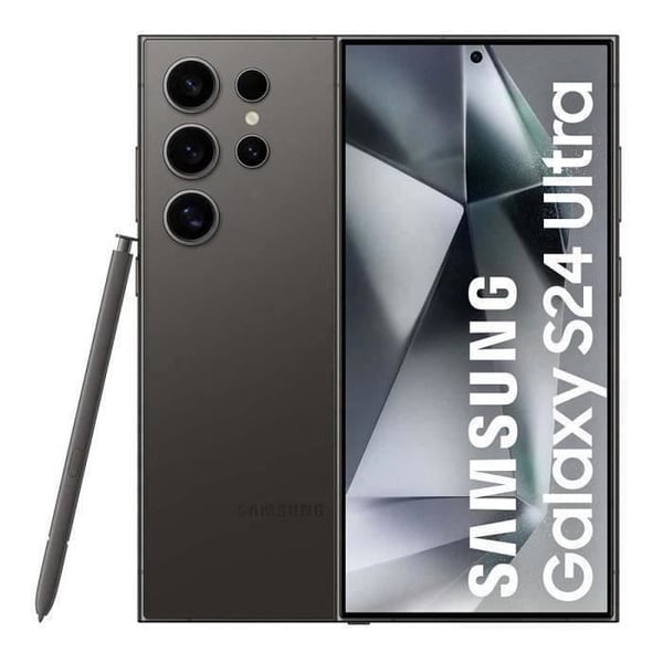 SAMSUNG Galaxy S24 Ultra Smartphone 256 GB Svart (2024) - Återvunnen - Skick: Acceptabelt