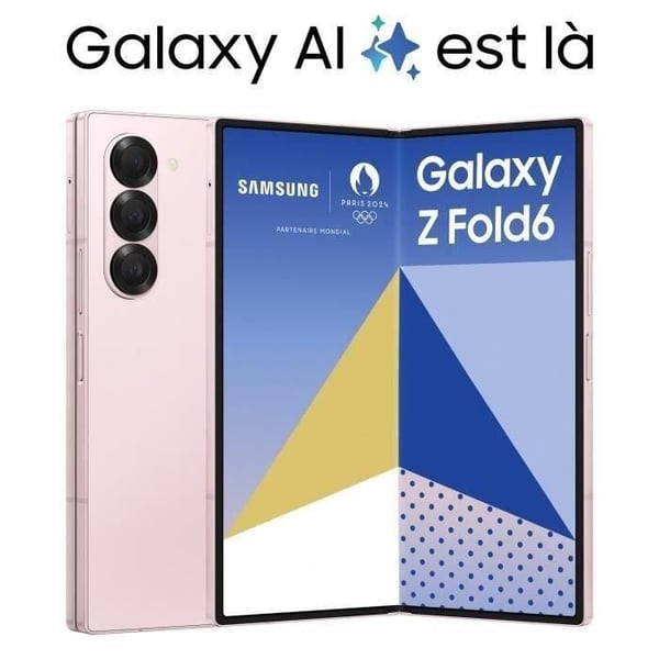 SAMSUNG Galaxy Z Fold6 Smartphone Rosé 512 Go (2024) - Återvunnen - Skick okej