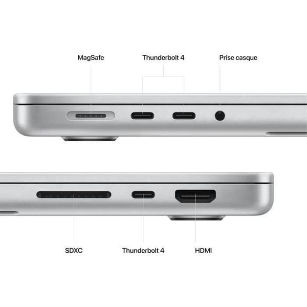 Apple - 14" MacBook Pro (2023) - Apple M2 Max - RAM 32Go - 1To - Grå Sidereal (2023) - Återvunnen - Acceptabelt skick