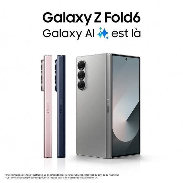SAMSUNG Galaxy Z Fold6 Smartphone Rosé 512 Go (2024) - Återvunnen - Skick okej