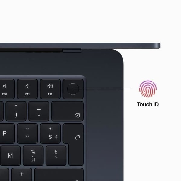 Apple - 15,3" MacBook Air M2 (2023) - RAM 8Go - Lagring 256Go - Midnatt - AZERTY (2023) - Begagnad - Skick: Acceptabel