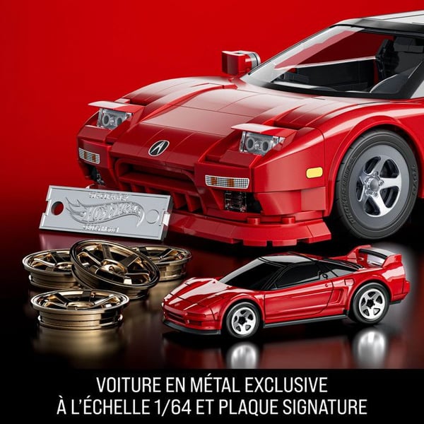 Hot Wheels - 90-luvun Acura NSX Rakennussarja - Mattel Brick Shop - JFT17