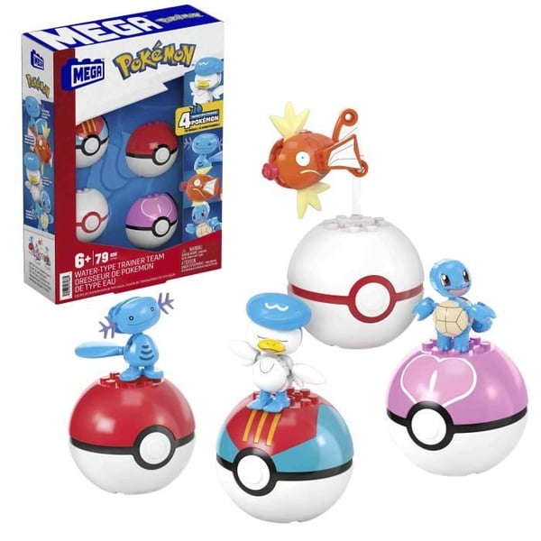 MEGA Pokémon-Tränare av Vattentyp - Byggsats - 6 år+- JCT42
