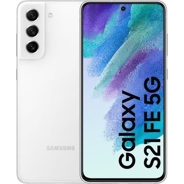 SAMSUNG Galaxy S21 FE 5G Dual SIM 128 GB Vit - Begagnad - Mycket bra skick
