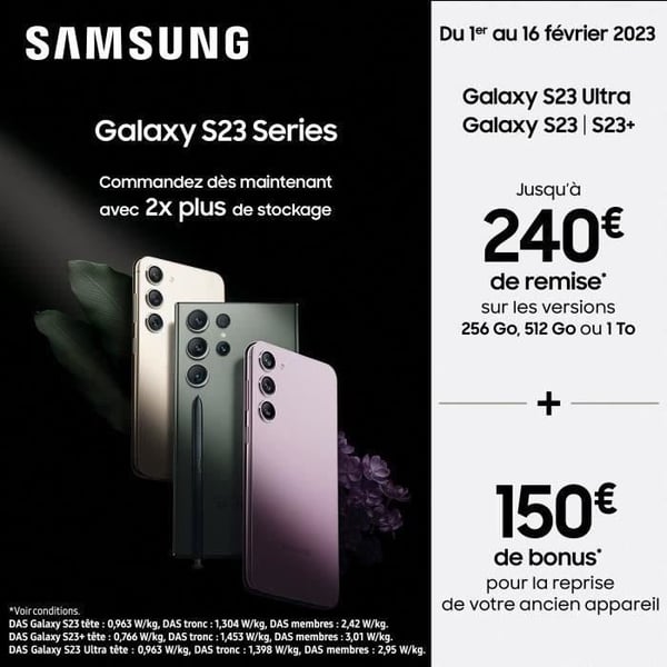 SAMSUNG Galaxy S23 256GB Svart - Begagnad - Mycket bra skick