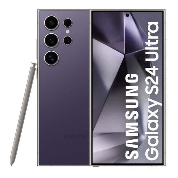 SAMSUNG Galaxy S24 Ultra Smartphone 256 Go Lila (2024) - Återvunnen - Mycket bra skick