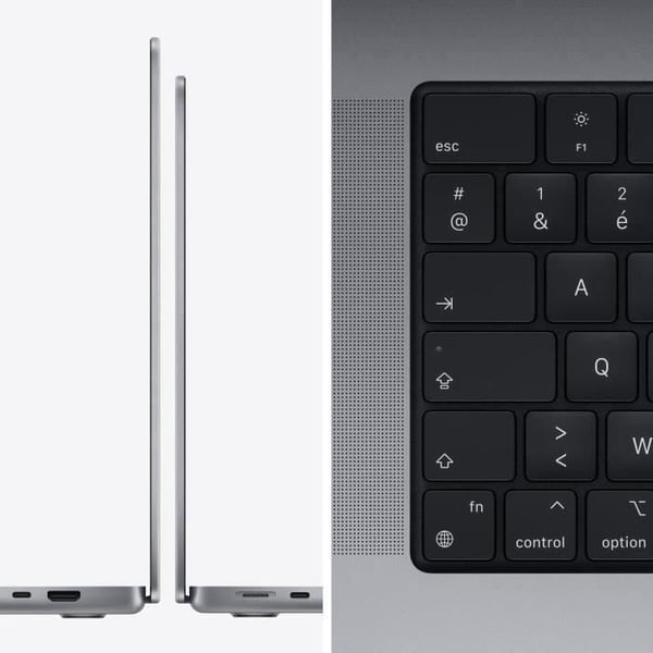 Apple - 14" MacBook Pro (2021) - Apple M1 Pro-chip - RAM 16Go - 1To - Gråsidéral (2021) - Återvunnen - Mycket bra skick
