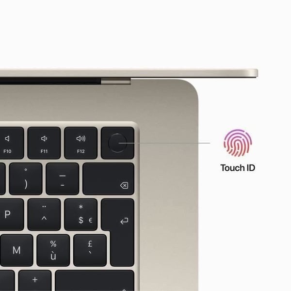 Apple - 15,3" MacBook Air M2 (2023) - RAM 8Go - Lagring 256Go - Stjärnljus - AZERTY (2023) - Återfunkad - Mycket bra skick