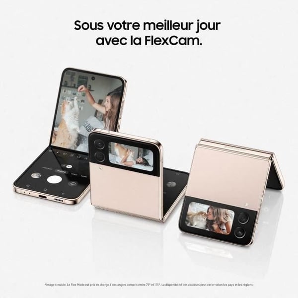 SAMSUNG Galaxy Z Flip4 128GB 5G Rose Gold - Begagnad - Mycket bra skick