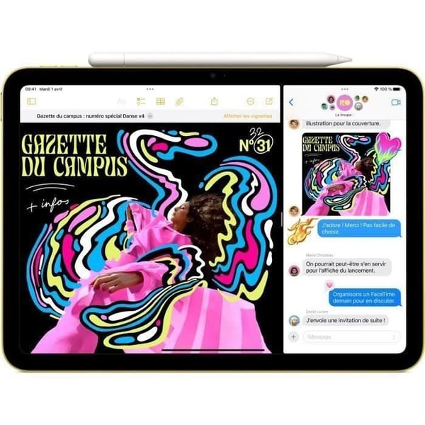 APPLE - iPad A16 (2025) - 11" - Wi-Fi + Cellular - 128Go - Silver