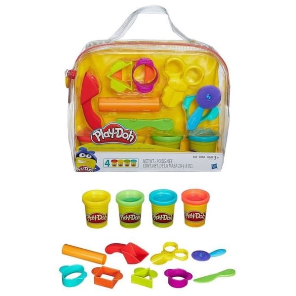 Play-Doh My First Kit med 4 gryder - Modeling Dough Kit - Til børn fra 3 år
