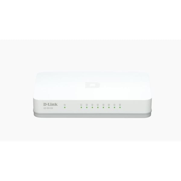 D-Link GO-SW-8G 8-portars Gigabit Switch - Ethernet - 2 års garanti