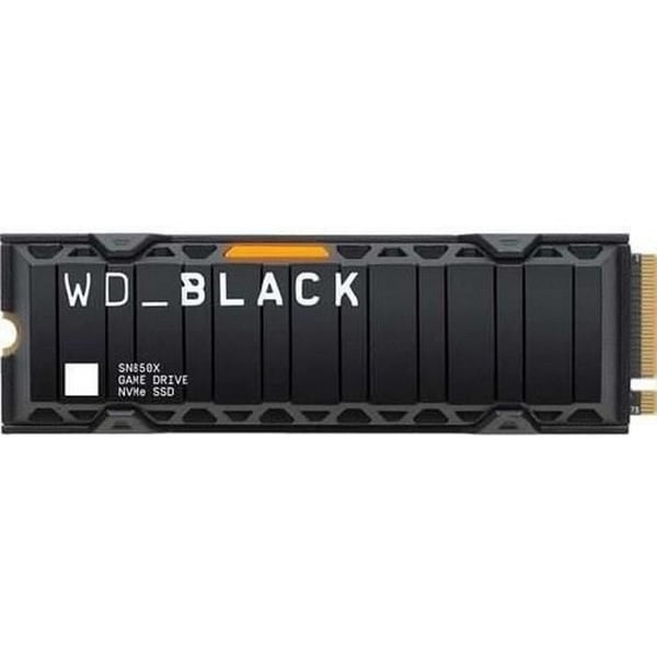 WESTERN DIGITAL SN850X hårddisk - NVME SSD - 1TB intern - M2-format med kylfläns - Svart