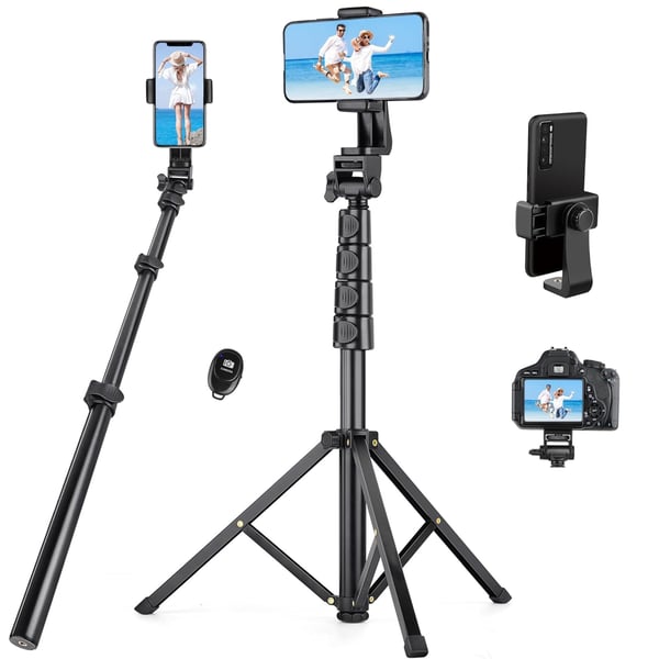 Mobilstativ med Selfiepinne & Bluetooth-fjärr – perfekt för foto & video