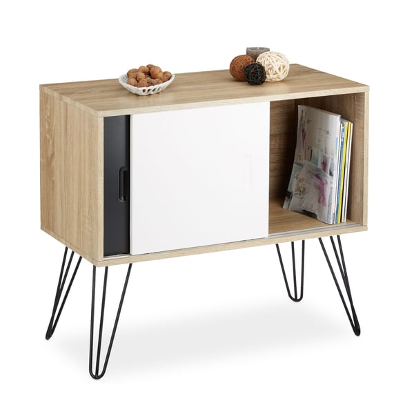 Sideboard, 70x80x40 cm, Svart och Vit, Kodustaar Sideboard, 70x80x40 cm, Svart och Vit, Kodustaar