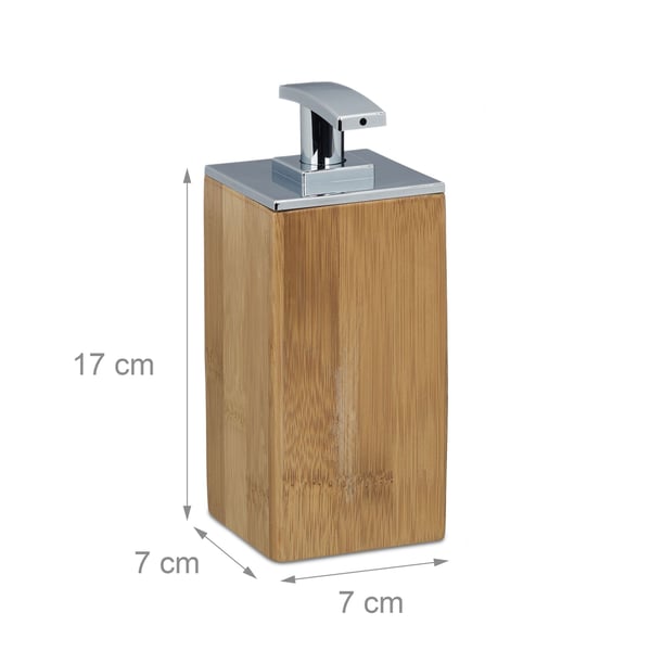 Tvålpump, Bambu, 17x7x7 cm, Brun, Kodustaar