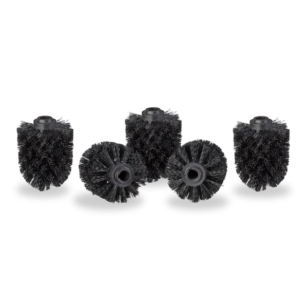 Toiletbørstehoved udskiftningssæt, 9x7 cm, Sort, Kodustaar