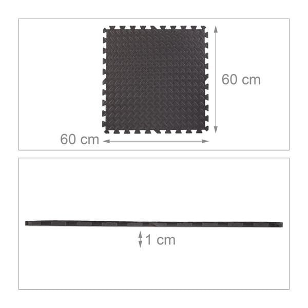 Golvmattset, 60x60x1 cm, Kodustaar
